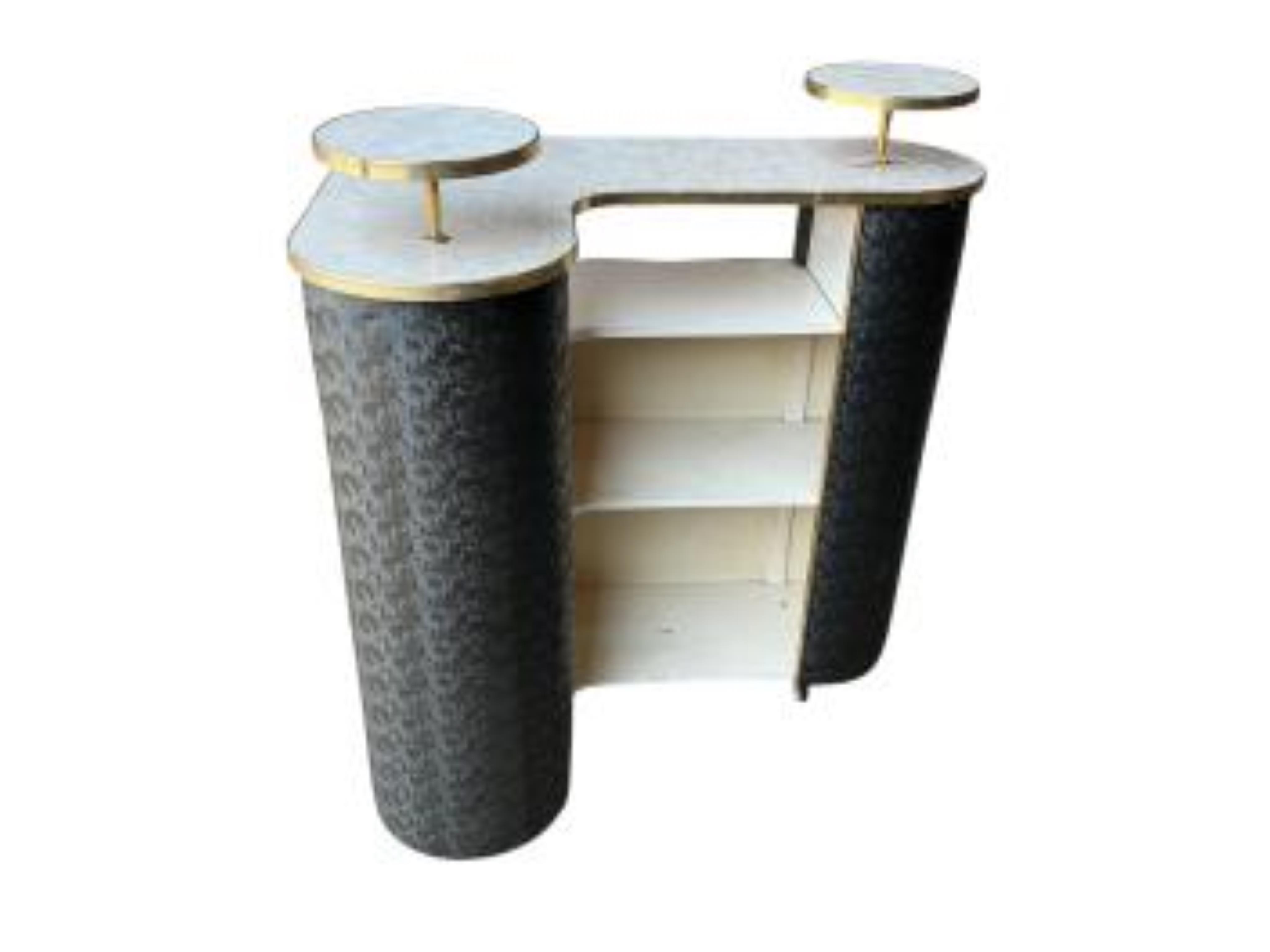 A mid century bar unit, width 88cm, depth 88cm, height 102cm